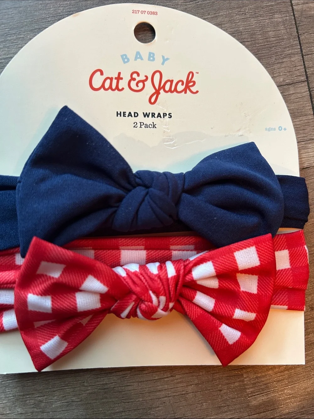 **New Items In! NEW Baby Cat & Jack and Carter's Red & Navy Kids Headwrap Duo